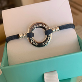 DALIA - pulsera personalizable donut plata 21mm